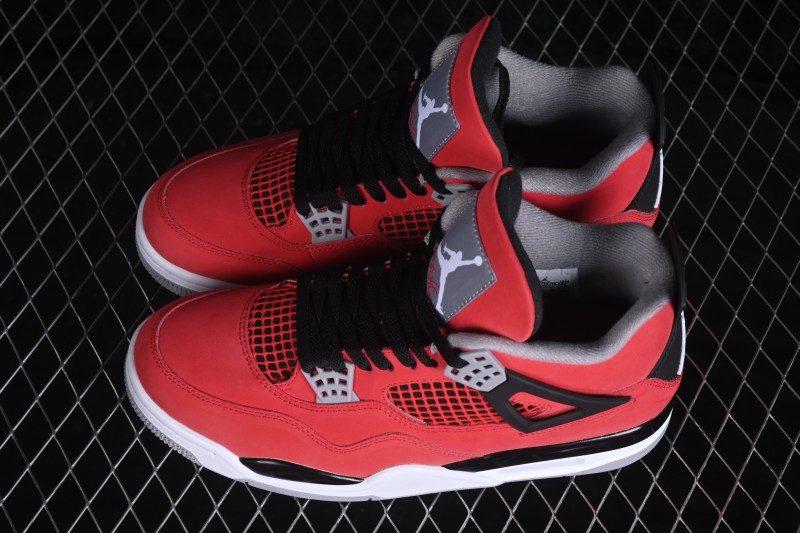 Nike Air Jordan 4 Retro Basketball Shoes in Bold Red - FQ8138-600