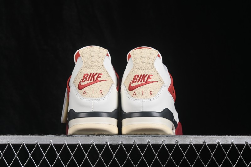 Nike Air Jordan 4 Retro 'Brick After Brick' OG Collaboration Sneakers with Premium Leather and Classic Basketball Design - IQ8055-100