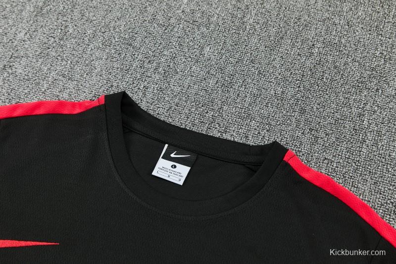 26/27 Pairs Black Short Sleeve+Soccer Shorts