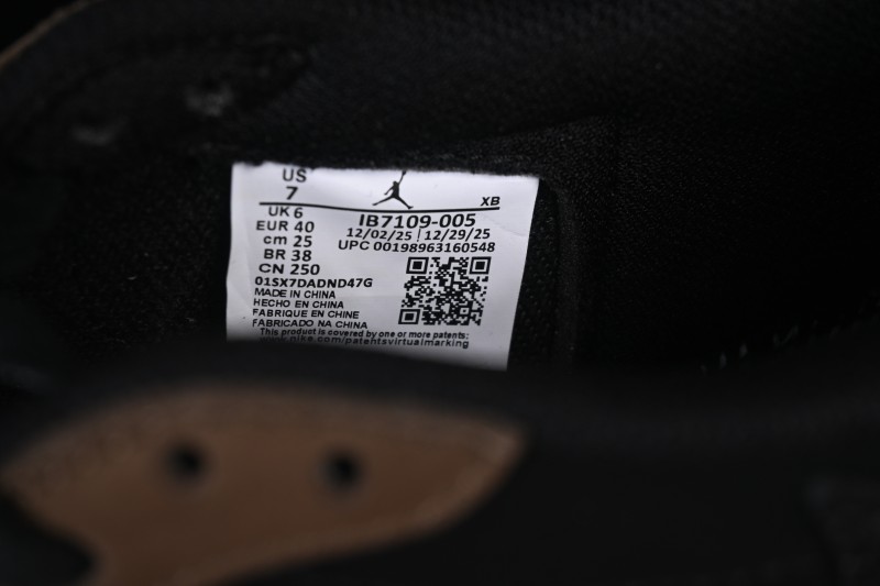 Nike Travis Scott Air Jordan 1 Low OG Retro Basketball Shoes with Reversed Swoosh - IB7109-005