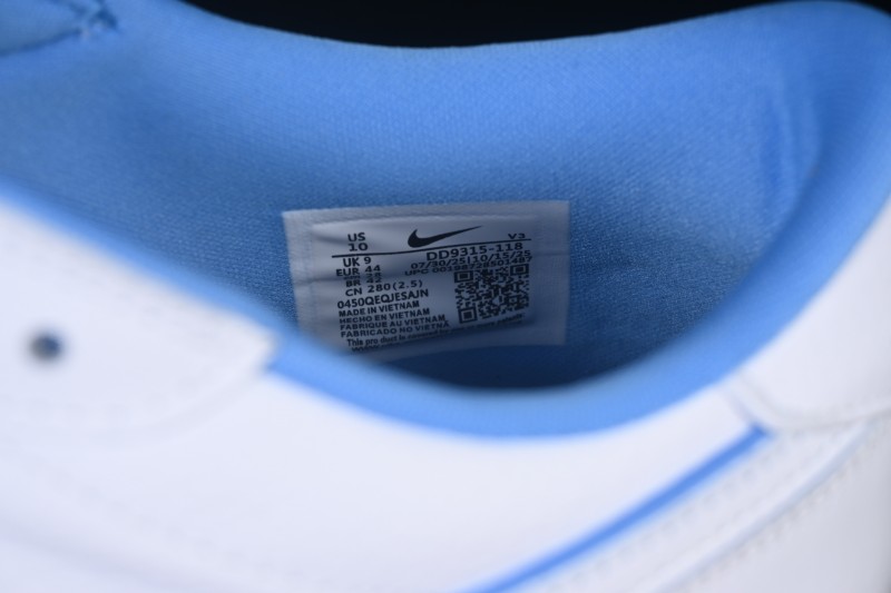 Nike Air Jordan 1 Low AJ1 Basketball Shoes with Patent Leather White and Blue Retro Style - DD9315-118