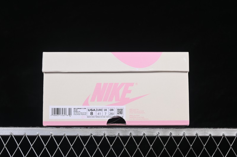 Nike Travis Scott x Air Jordan 1 Low OG AJ1 Retro Low-Top Sneakers with Reverse Swoosh Design - IQ7604-101