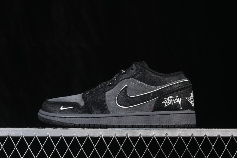 Travis Scott x Fragment Design x Air Jordan 1 Low OG SP Retro Lifestyle Shoes - LD8888-015