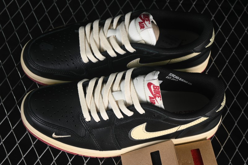 Nike Nigel Sylvester x Air Jordan 1 Low Retro Lifestyle Skateboarding Shoes - IB8958-001