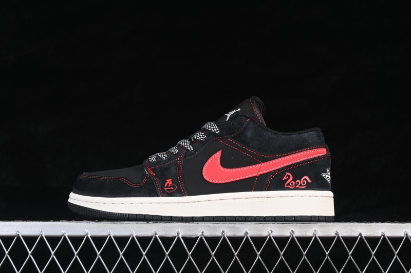 Nike Air Jordan 1 Low Chinese New Year Limited Edition Red Black Retro Basketball Shoes - DX6259-601