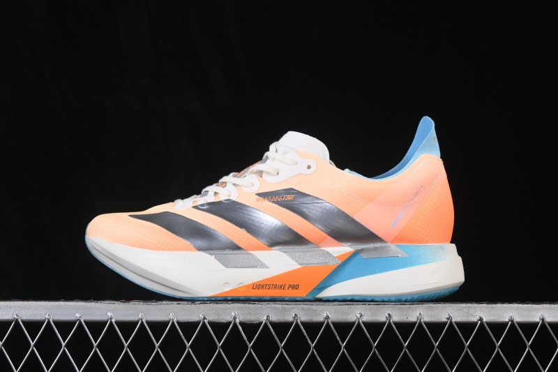 Adidas Adizero Adios 4 Lightweight Low-Top Running Shoes with Breathable Mesh - KH6360