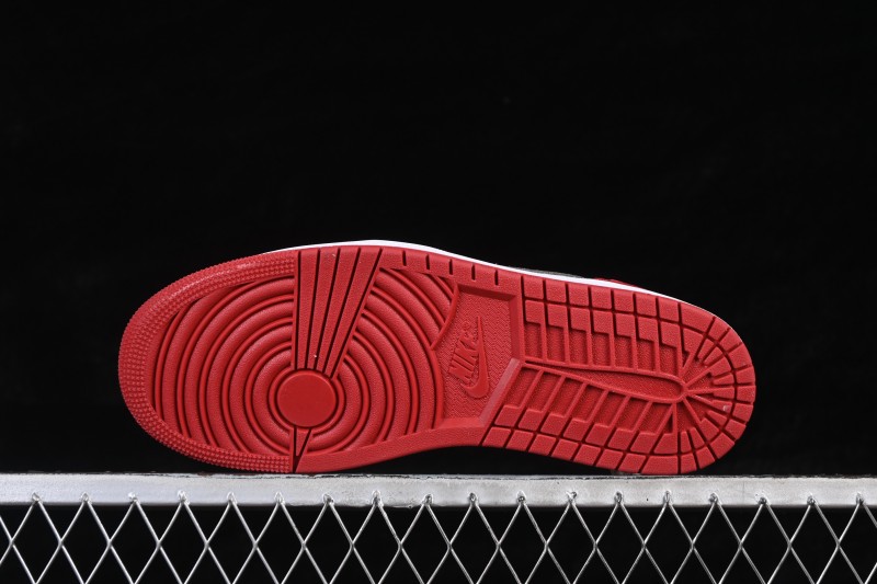 Nike Air Jordan 1 Low OG Casual Skateboarding Shoes White Red Black - HQ6998-600