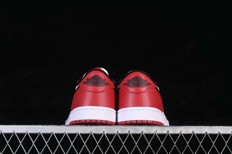 Nike Air Jordan 1 Low OG Casual Skateboarding Shoes White Red Black - HQ6998-600