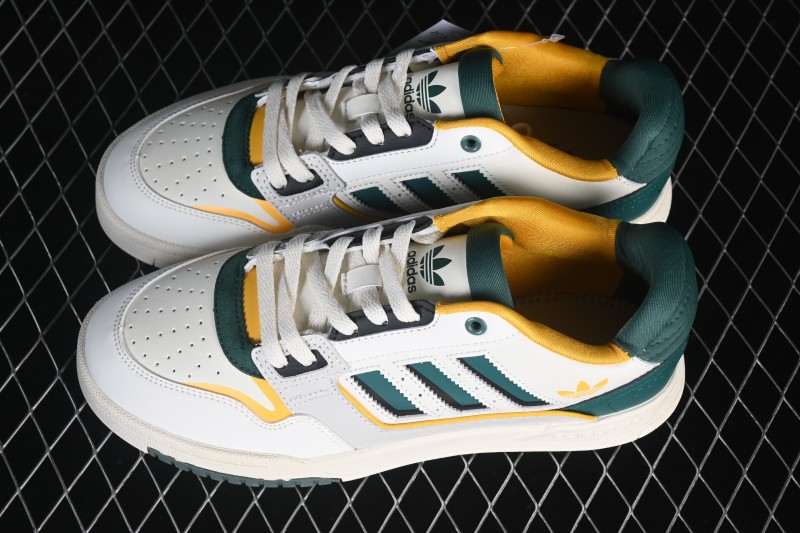Adidas Originals Drop Step Low 2.0 Casual Skateboarding Shoes with Retro Basketball Style - IG1907