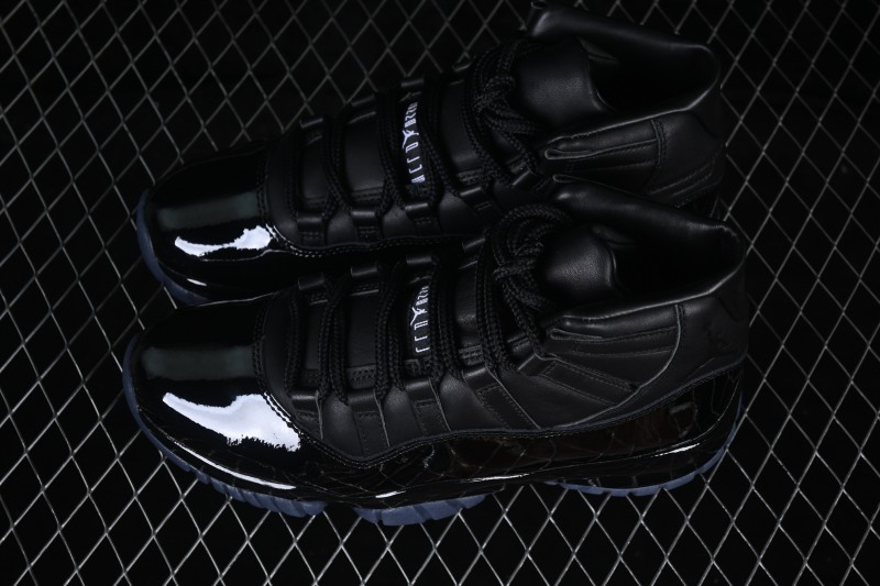 Comme des Garçons x Air Jordan 11 Retro 'Black' OG Collaboration High-Top Basketball Shoes - IV7639-001