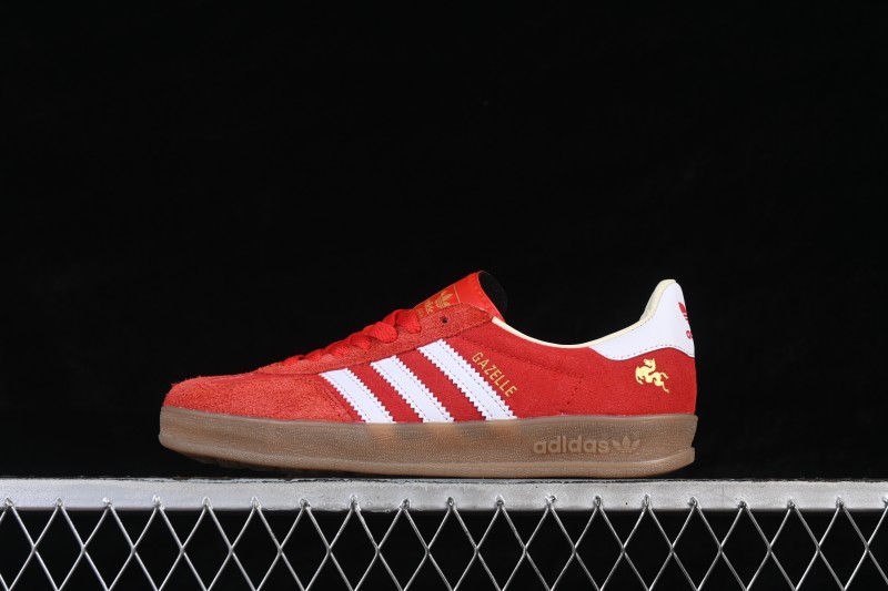Adidas Originals Gazelle Indoor Retro Casual Low-Top Skateboarding Shoes with Anti-Slip Wear-Resistant Sole - IF1888