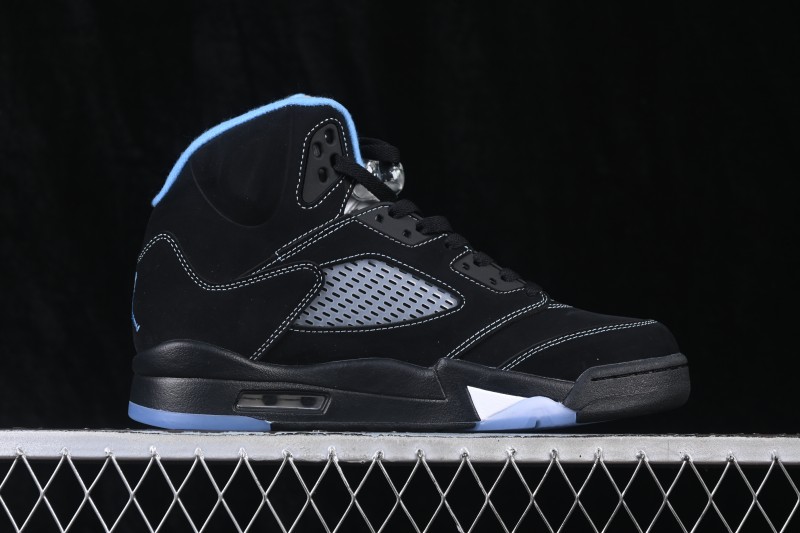 Nike Air Jordan 5 Retro 'Black University Blue' Men's Basketball Shoes - DD0587-008