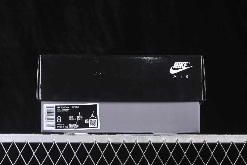 Nike Air Jordan 11 Retro AJ11 Patent Leather Black Yellow CT8012-700