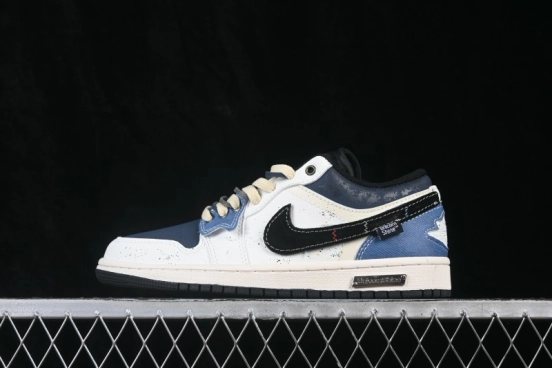 Nike Air Jordan 1 Low Retro Basketball Shoes with Classic Design - 553558-081