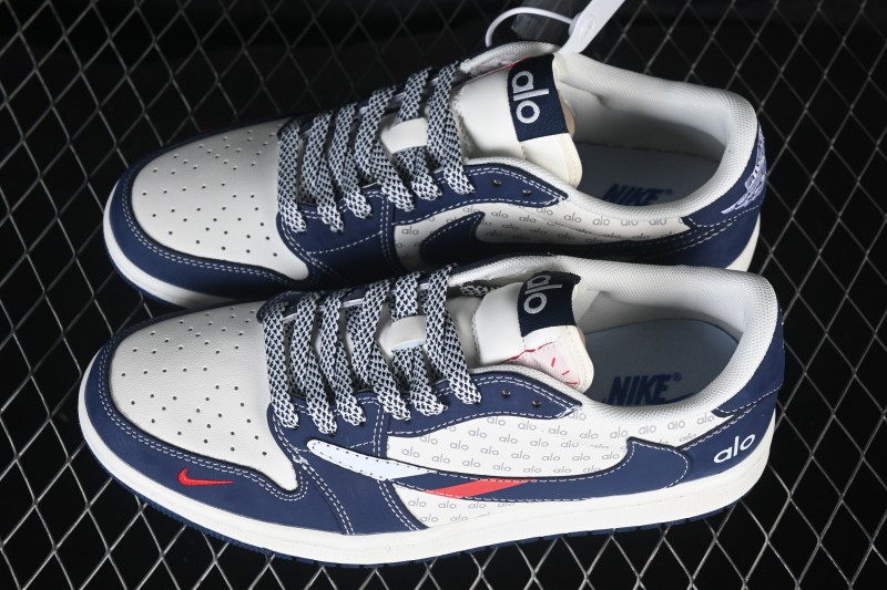 Jordan Air Jordan 1 Low OG SP Travis Scott x Fragment Design Collaboration Casual Sneakers - DZ2688-012