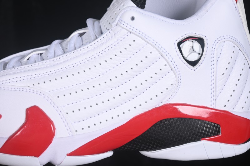 Air Jordan 14 Retro 'White Red' Premium Basketball Shoes - 487471-100