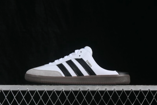 Adidas Samba OG Casual Half-Slip-On Shoes with Retro Design - LB3814
