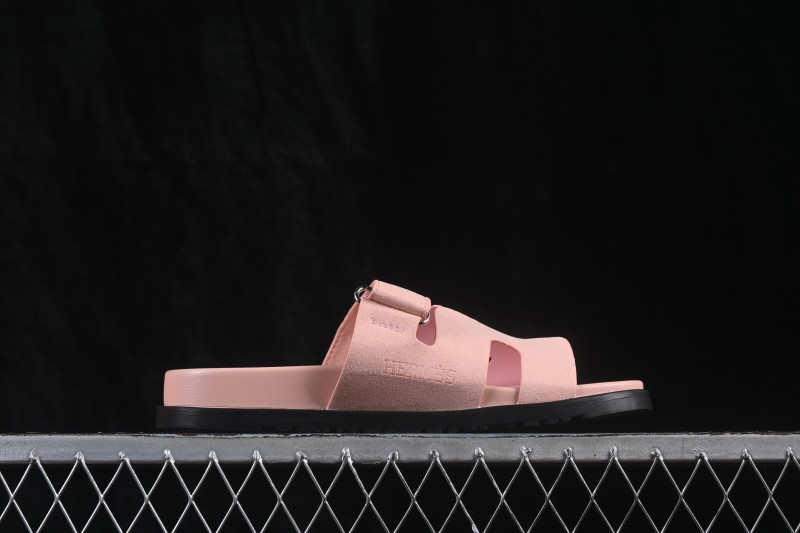 Hermes Chypre Flat Slide Sandals with Toe Loop - AJE5