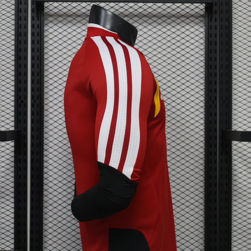 Player Version 2026 Germany Away Red Long Sleeve Jersey