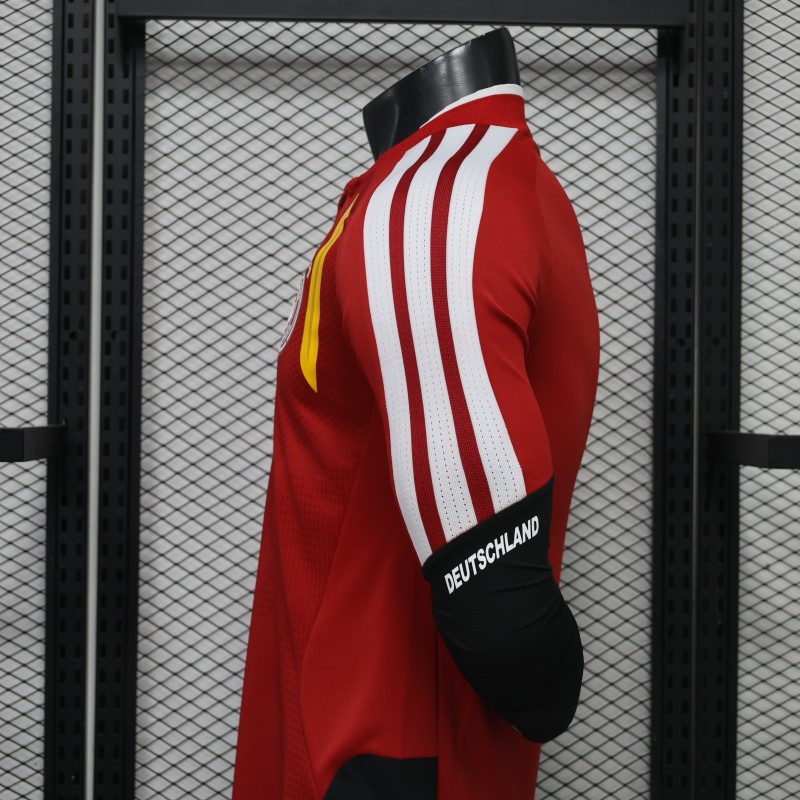 Player Version 2026 Germany Away Red Long Sleeve Jersey