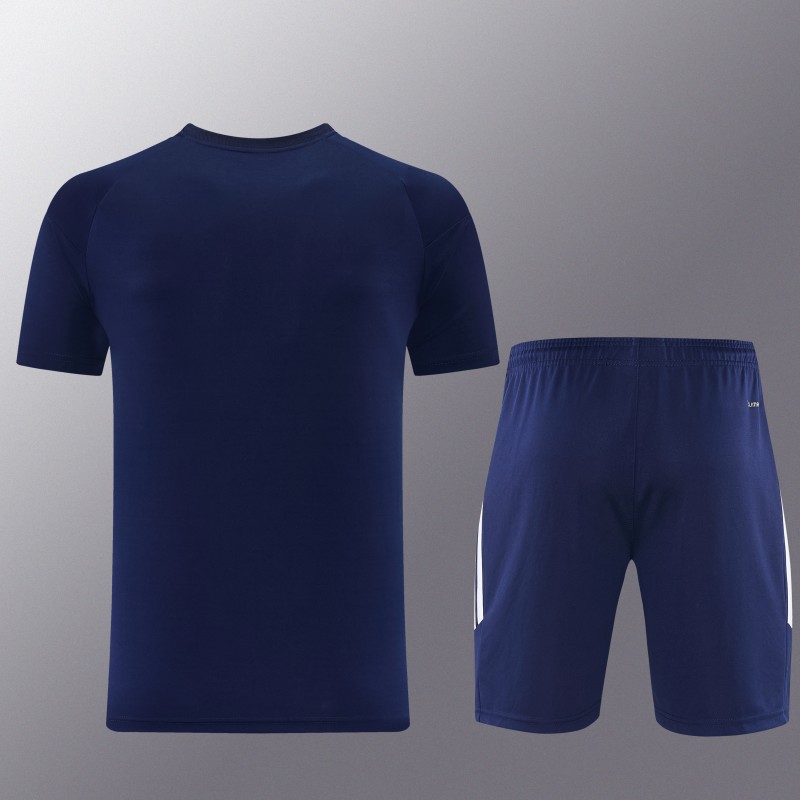 26/27 Adidas 14 Navy Short Sleeve+Soccer Shorts