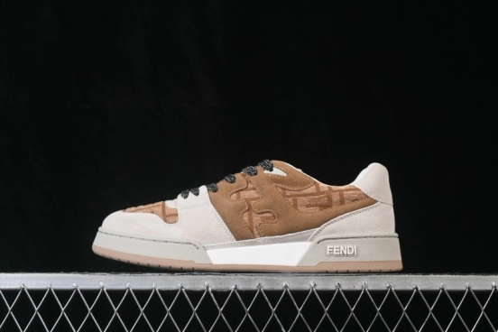 Fendi Match Round Toe Thick Sole Low-Top Casual Sneakers - AHH2F1FHS