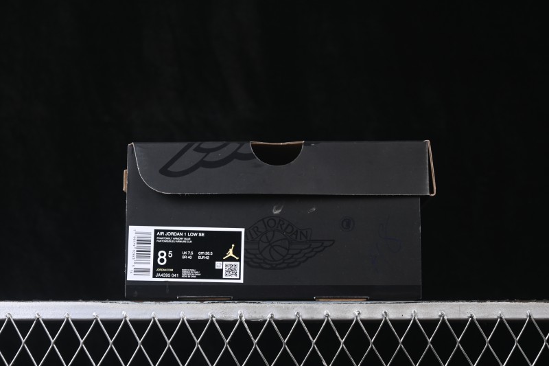 Nike Air Jordan 1 Low Black Denim Retro Basketball Shoes - JA4395-041