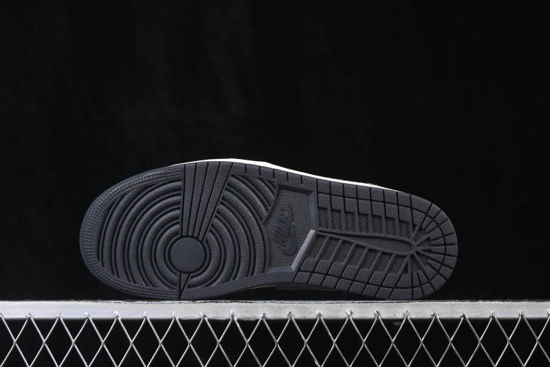Nike Air Jordan 1 Low Black Denim Retro Basketball Shoes - JA4395-041