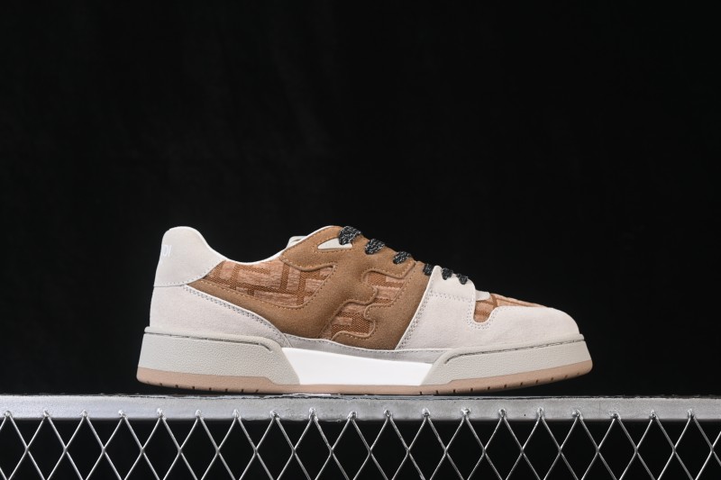 Fendi Match Round Toe Thick Sole Low-Top Casual Sneakers - AHH2F1FHS