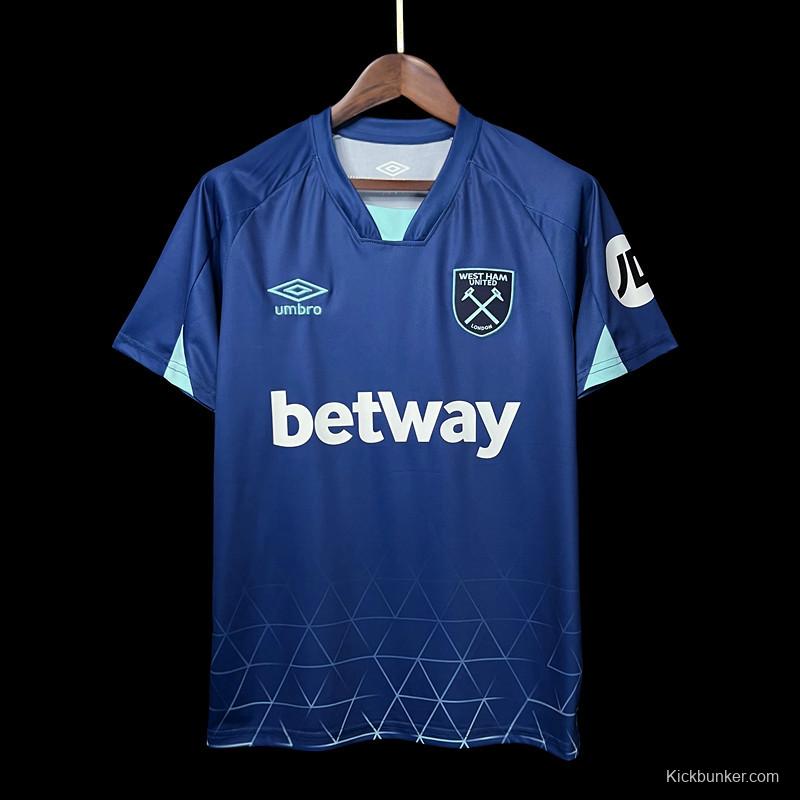 23/24 West Ham Third Blue Jersey