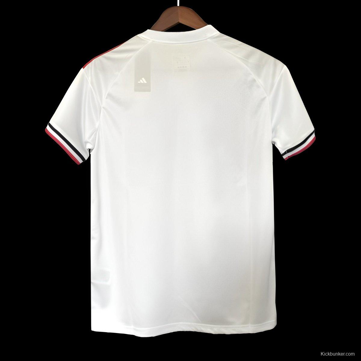 25/26 Manchester United White Rose Pattern Special Jersey