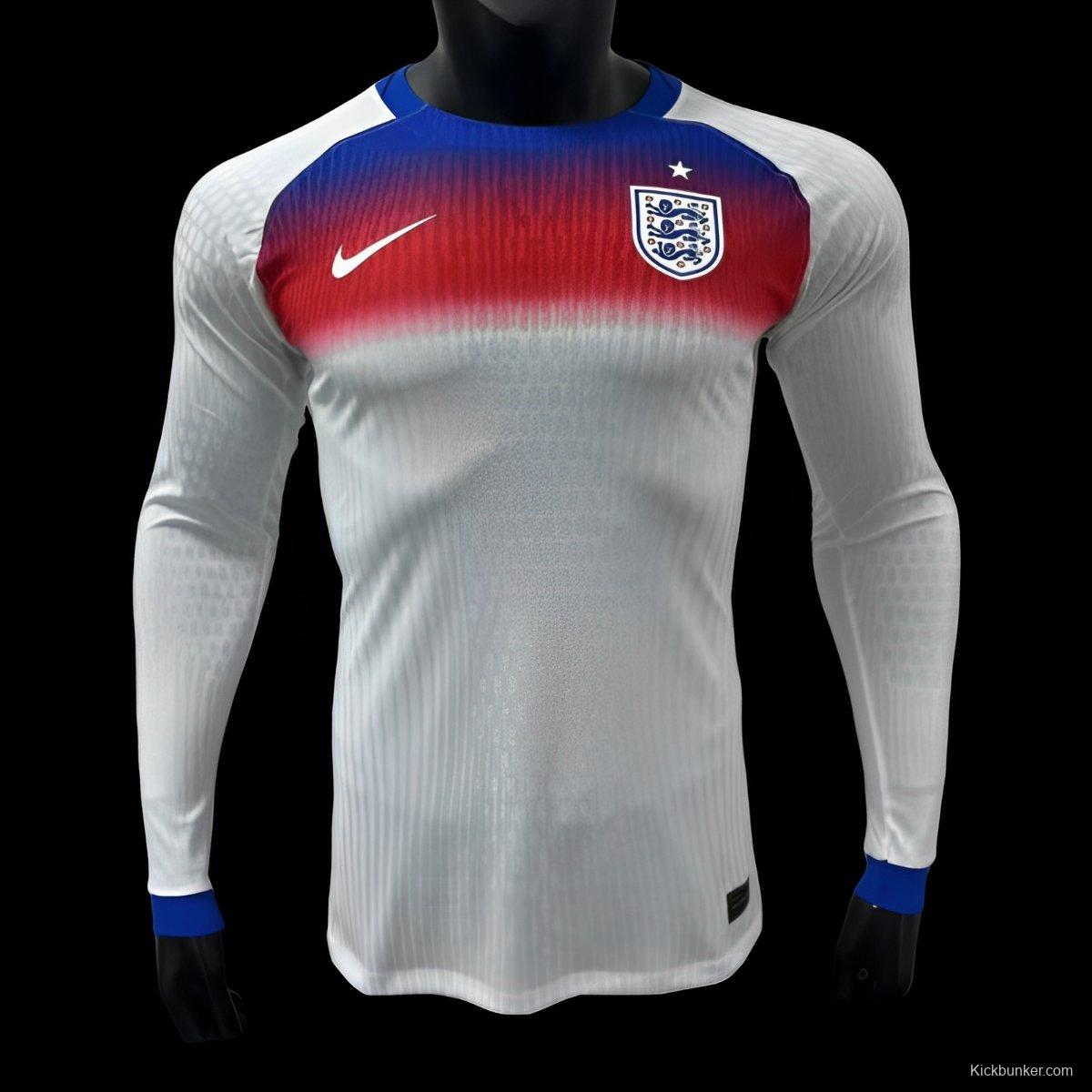 Player Version 2025 England Home Long Sleeve Jersey
