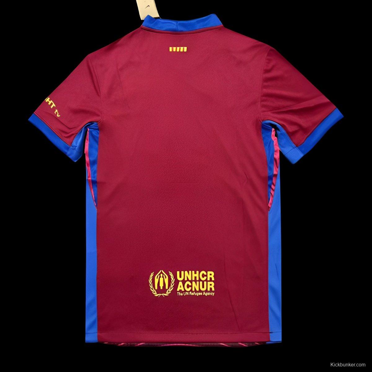 25/26 FC Barcelona Burgundy with Circular Sound Wave Pattern Jersey