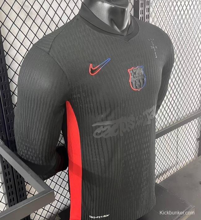 Player Version 24/25 Barcelona x Travis Scott Away Long Sleeve Jersey