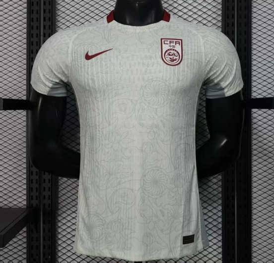 Player Version 2025 China Away WHITE  Jersey