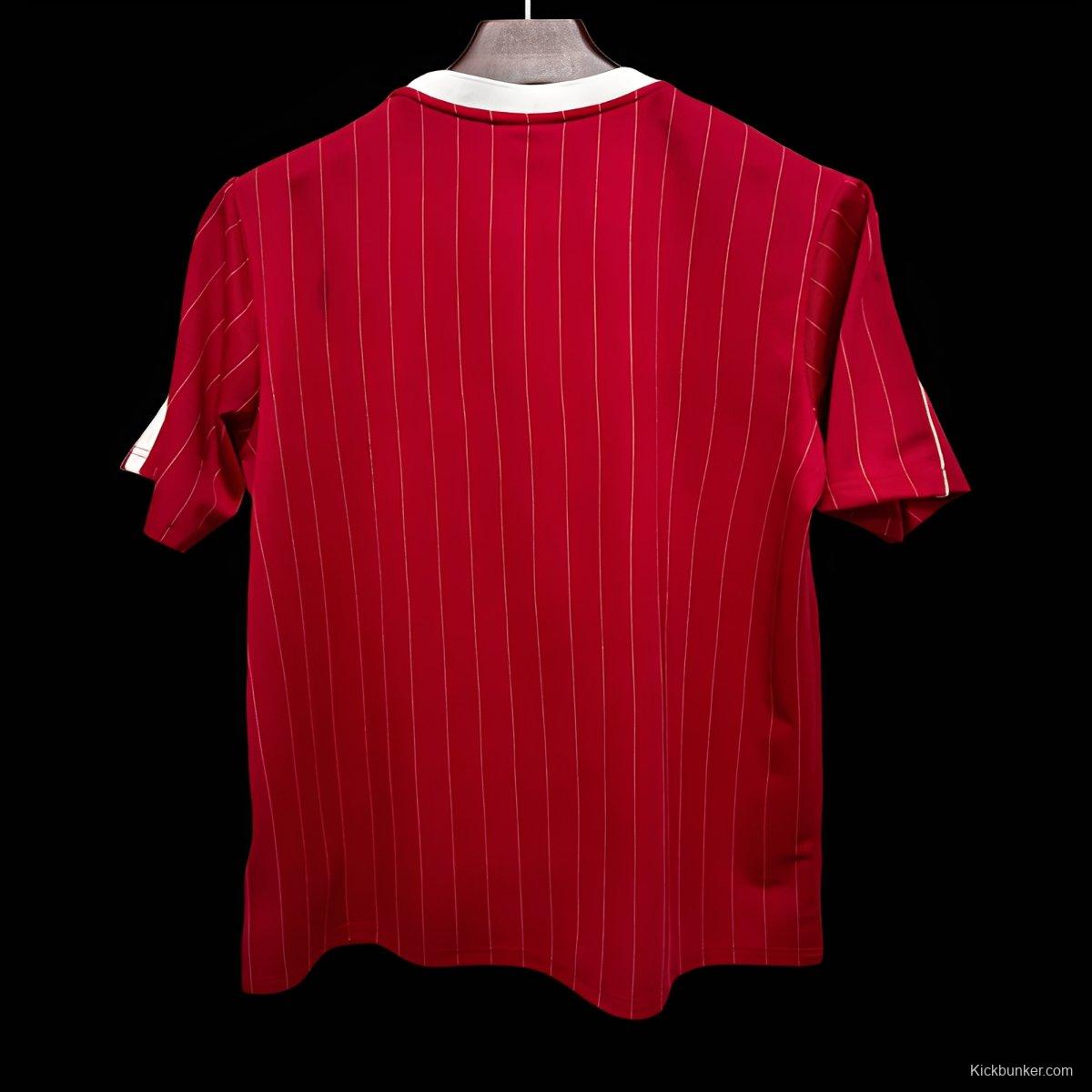 25/26 Manchester United Adidas Original Terrace Icons Wine Jersey