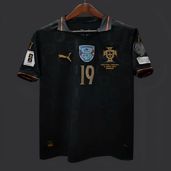 2026 Portugal WCQ Black Out Special Jersey With Full Patches