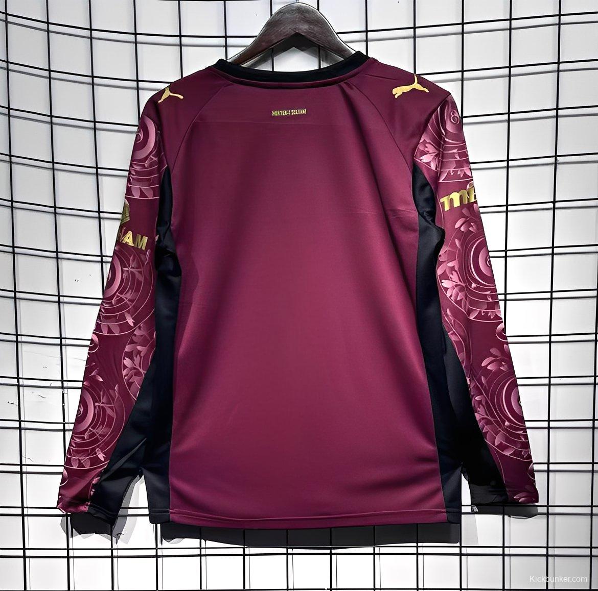 25/26 Galatasaray Third Wine Long Sleeve Jersey