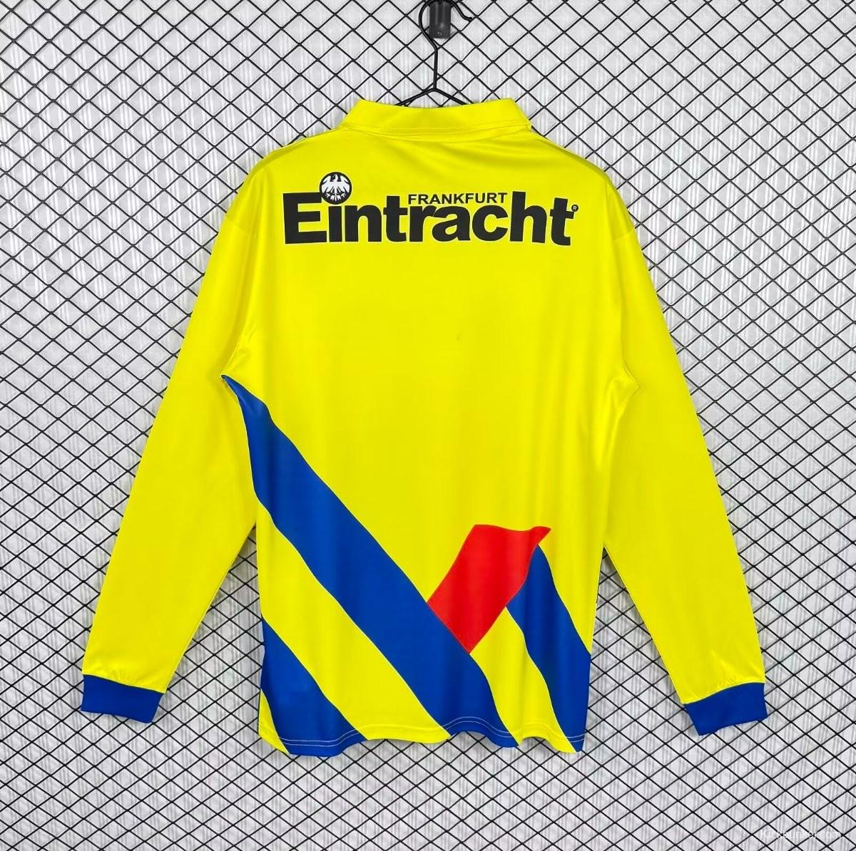 Retro 93/96 Frankfurt Away Yellow Long Sleeve Jersey