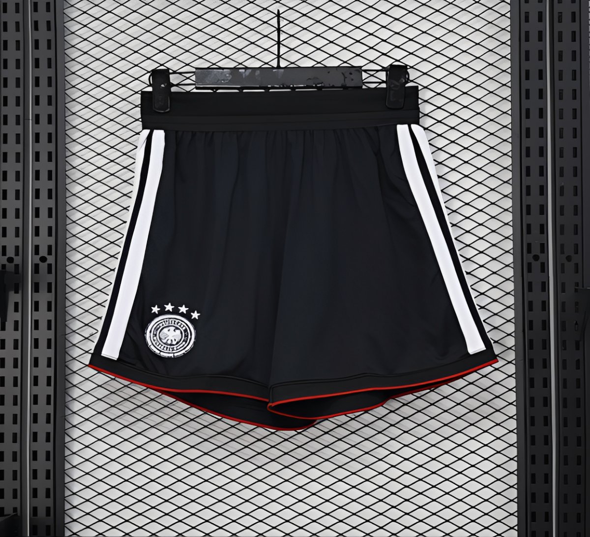 2026 Player Version Germany Black with White Stripes Shorts