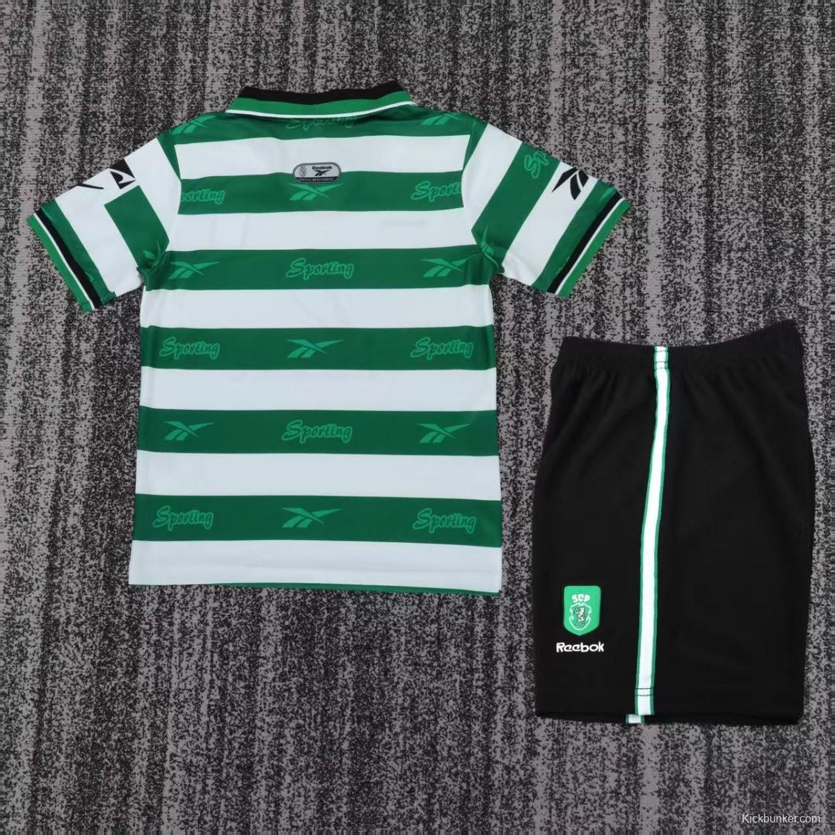 Retro 99/00 Kids Sporting Lisbon Home Jersey