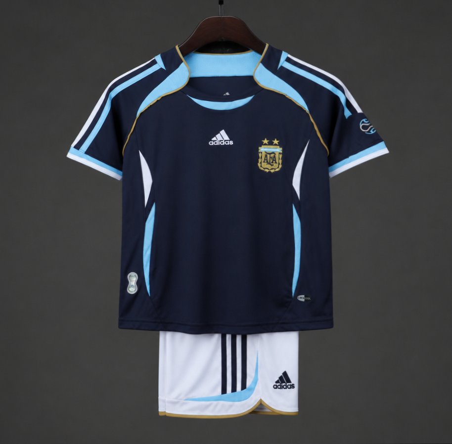 Retro Kids 2006 Argentina Away Jersey