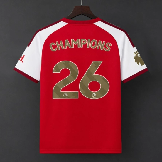 26/27 Arsenal Home Jersey With Champions Printing