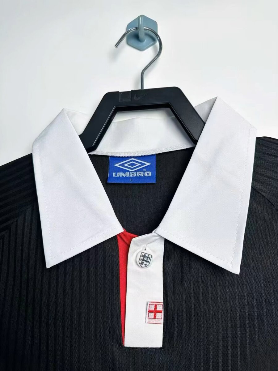 Retro 1997/99 England Black & Red Away Jersey