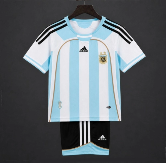 Retro Kids 2006 Argentina Home Jersey