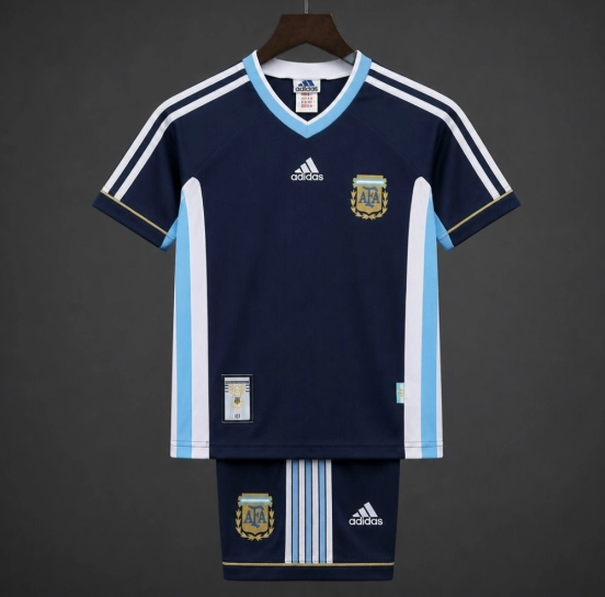 Retro Kids 1998 Argentina Away Jersey