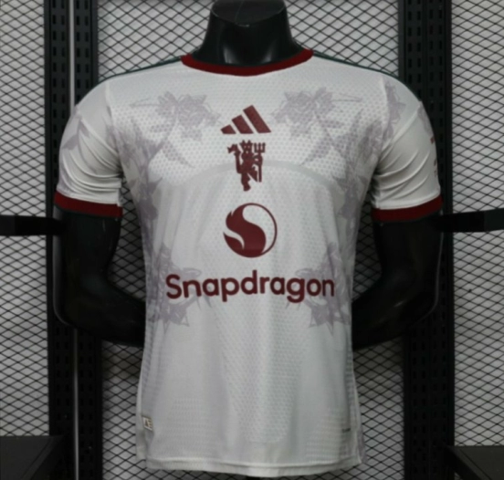 Player Version 26/27 Manchester United Away Grey White Rose   Special Edition Jersey