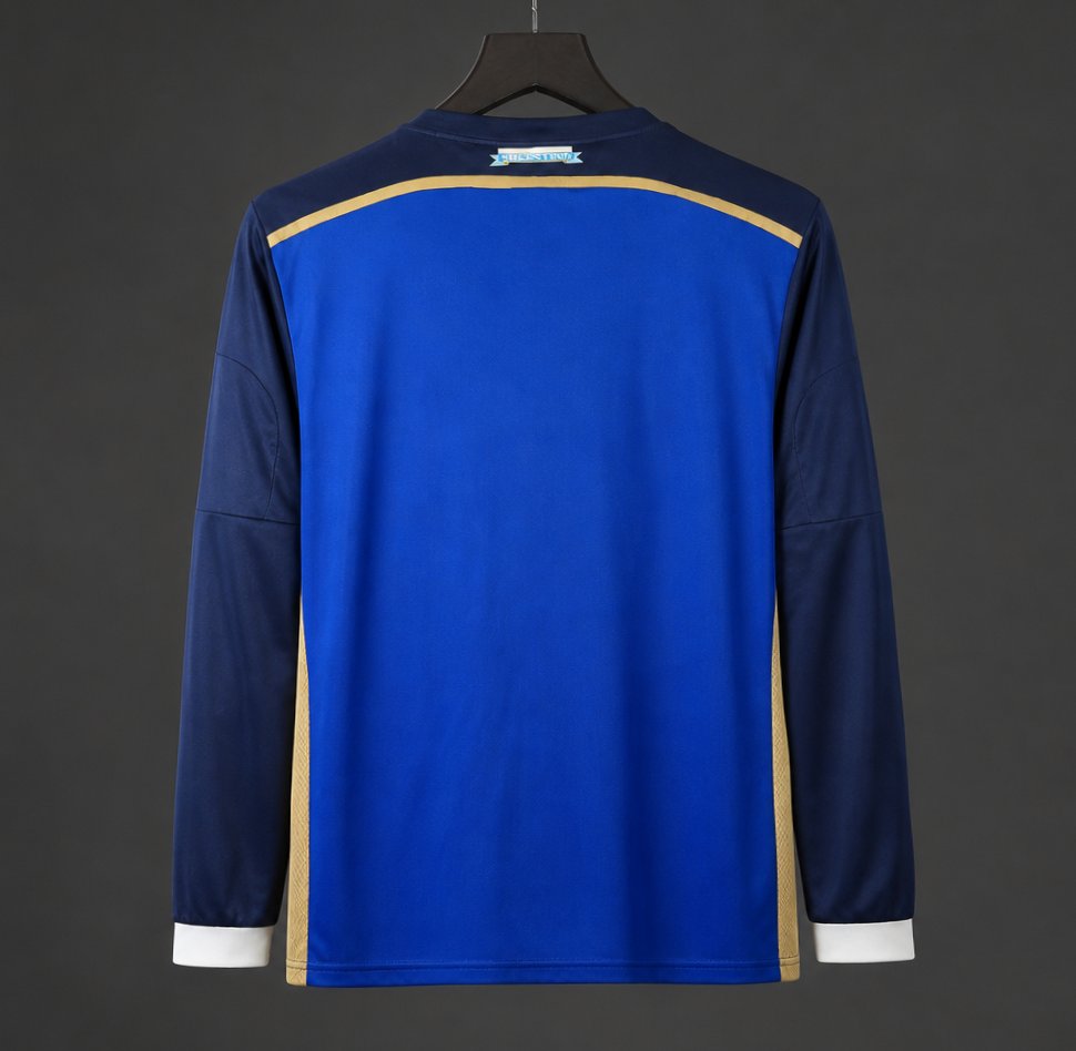 Retro 2014 Argentina Home Long Sleeve Soccer Jersey