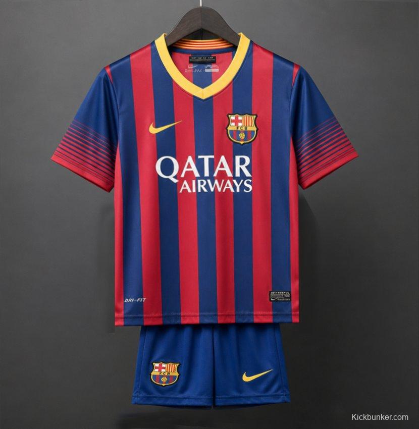 Retro Kids 13/14 FC Barcelona Home Jersey