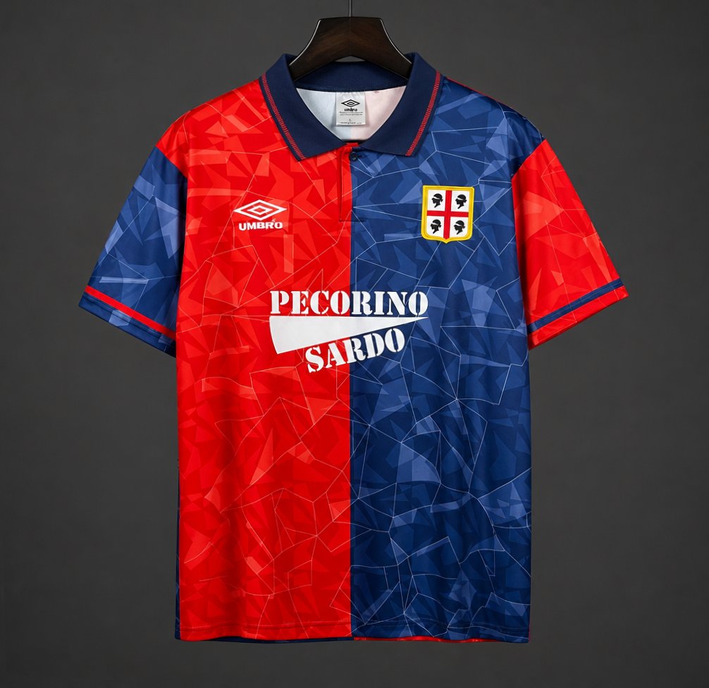 Retro 92/93 Cagliari Calcio Home Jersey